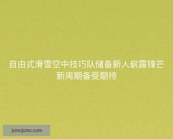 自由式滑雪空中技巧队储备新人崭露锋芒新周期备受期待 自由式滑雪空中技巧队储备新人崭露锋芒新周期备受期待